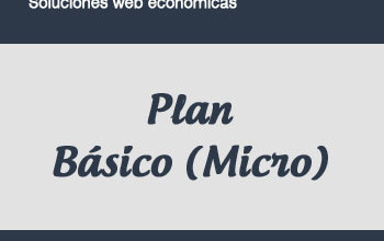 Plan Básico Micro Página Web