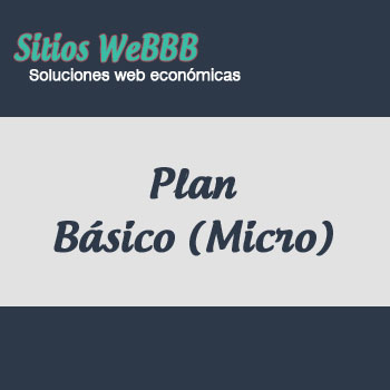 Plan Básico Micro Página Web