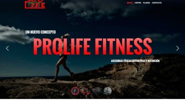 Página Web Prolife Fitness
