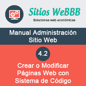 Crea o modifica tu Página web con sistema de código