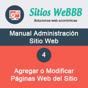 Crea o modifica paginas web en tu sitio