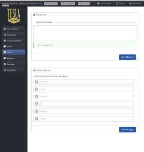 Sección Footer Diseño web
